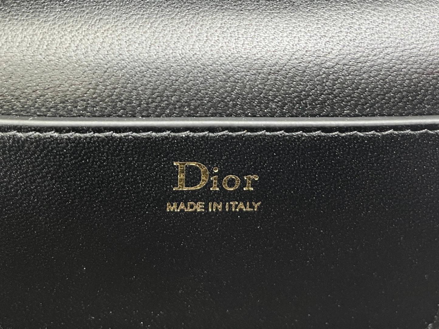CD Cannage Vanity Chain Bag 19cm Black Cowhide 158120