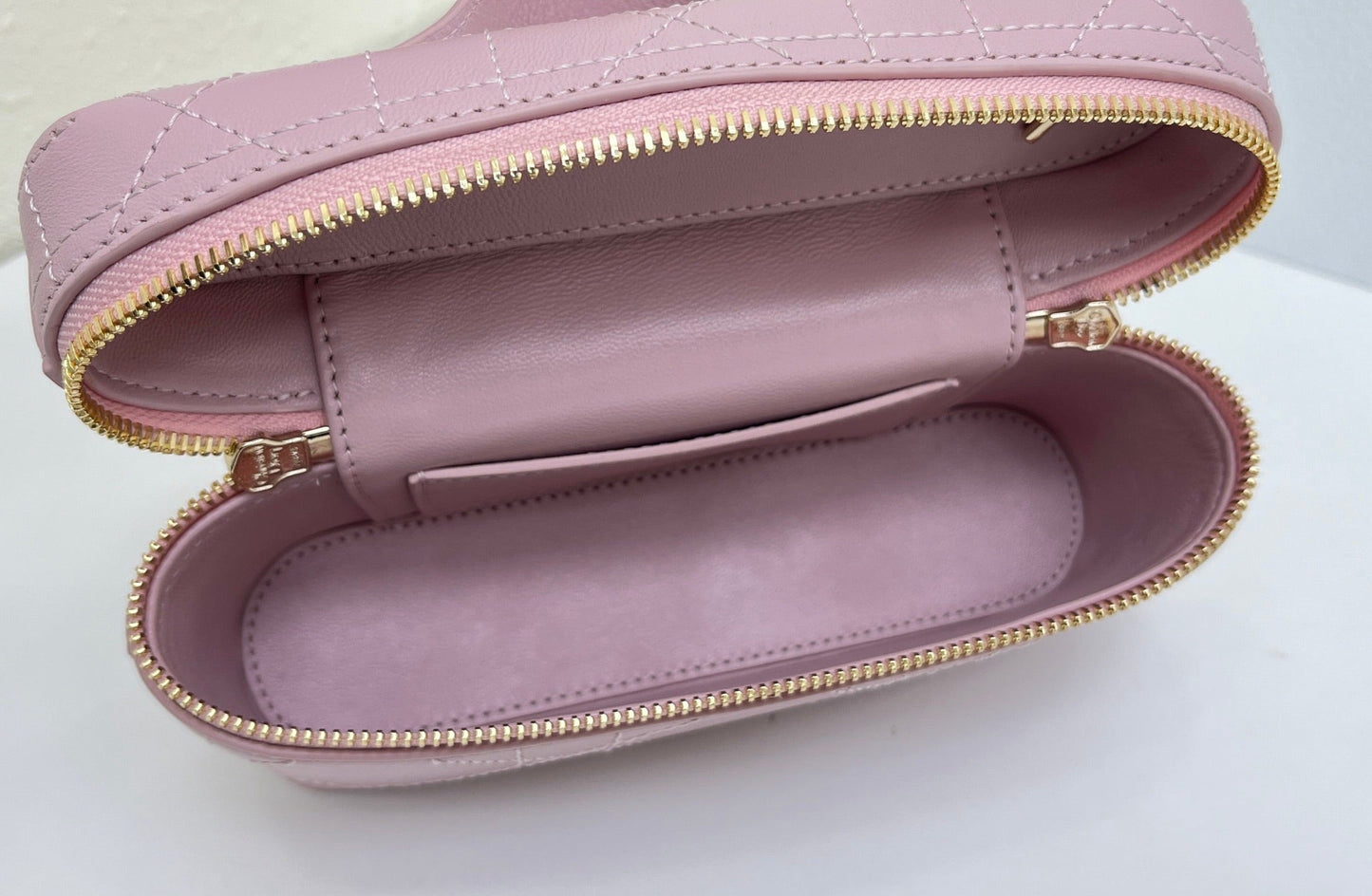 CD Cannage Vanity Chain Bag 19cm Pink Cowhide 158118