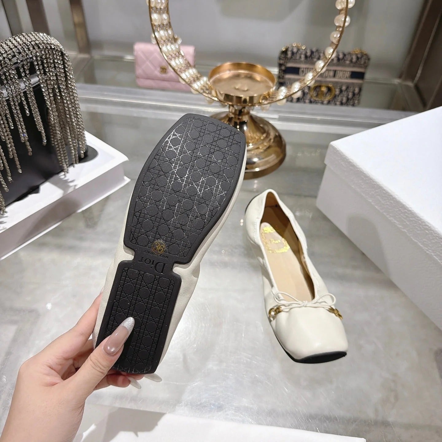Dior 2026 Cœur Ballet Flat Lambskin 901685