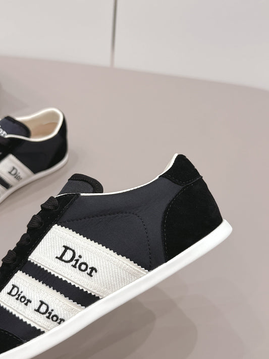 CD 26A Casual Sneakers Black Lycra Fabric Suede 739336