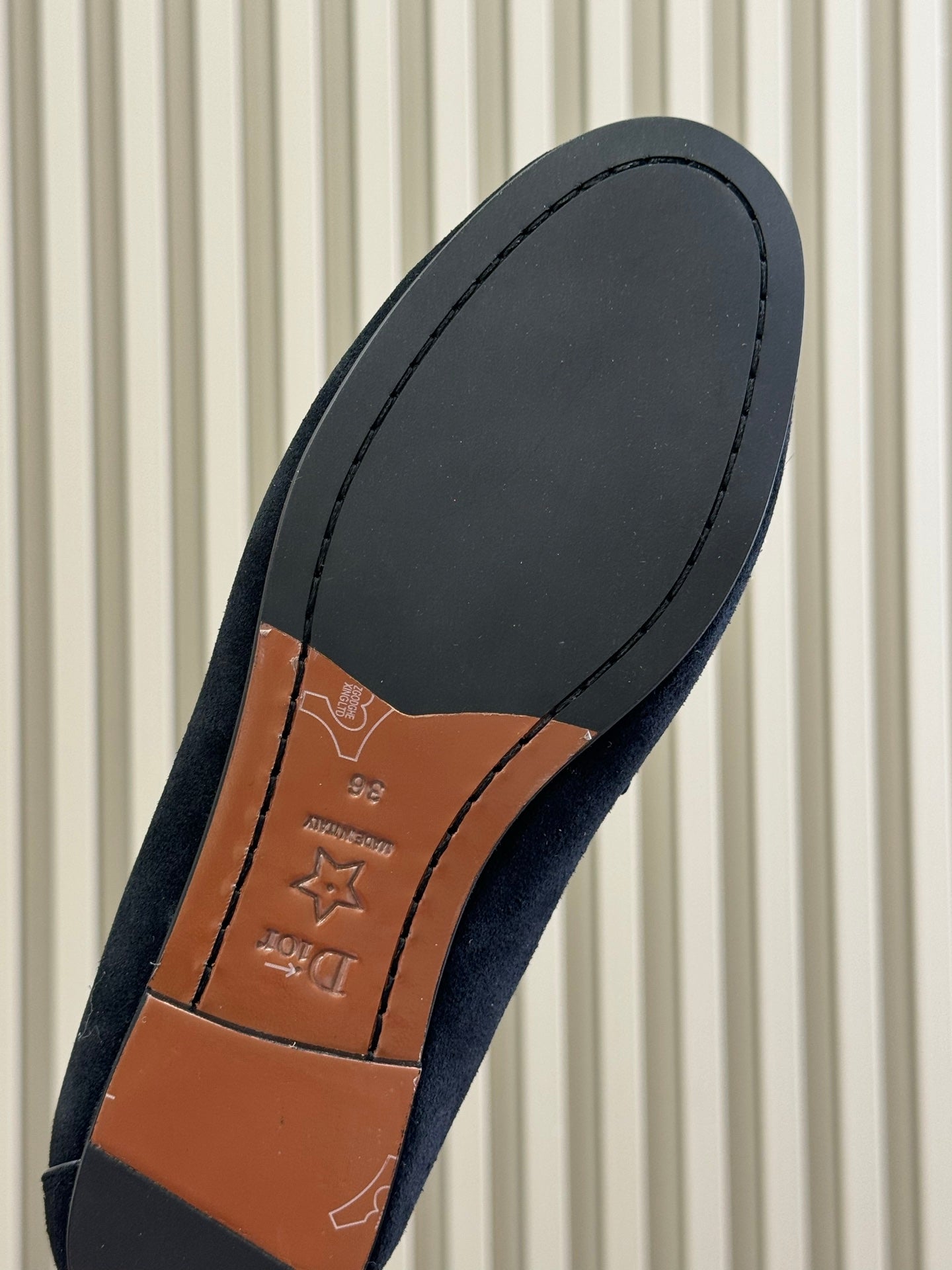 CD Alps Dior Boy Loafer Black Suede Wool 561810