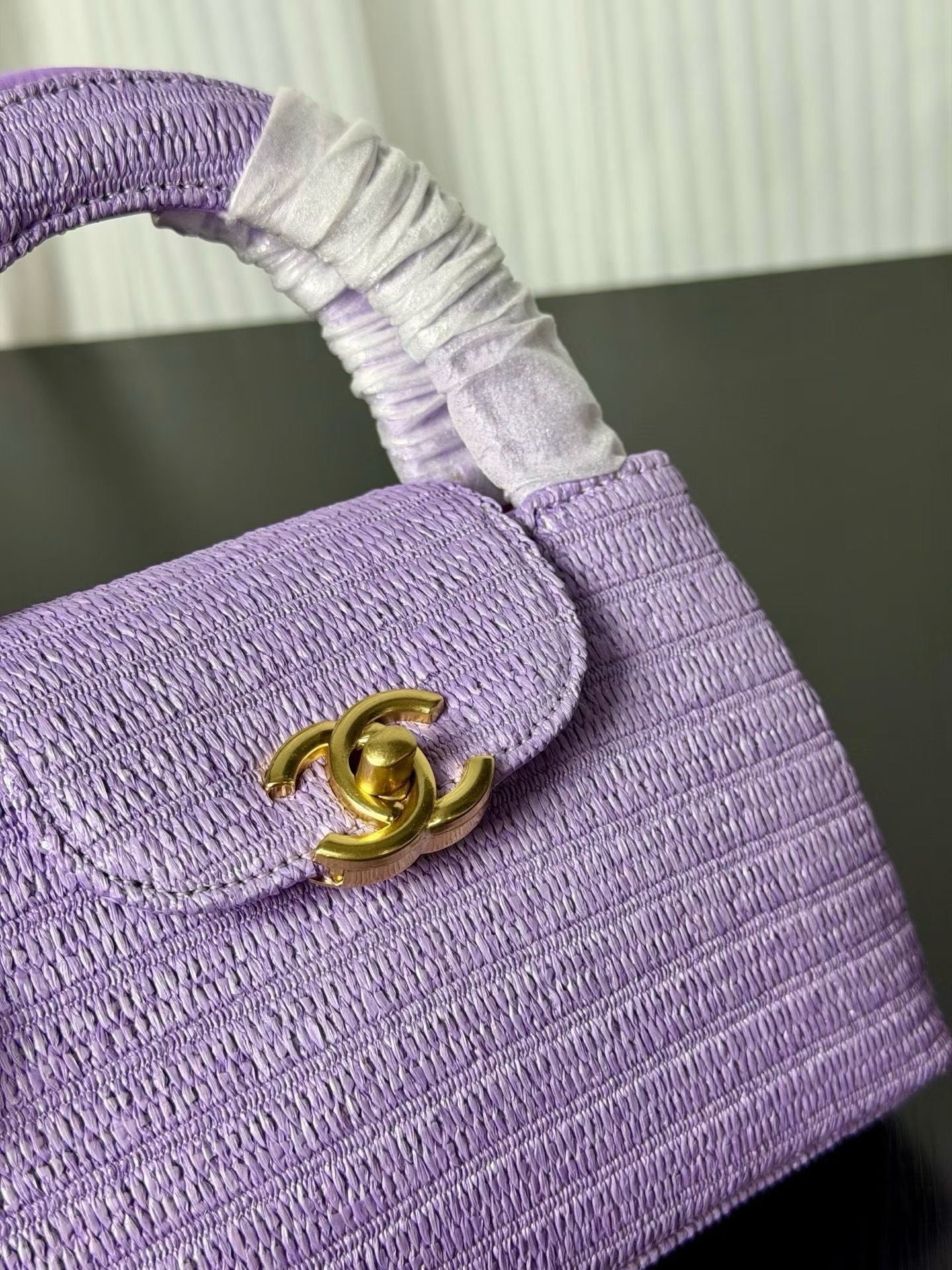 Chanel Kelly 2026 Bag 19cm Purple Woven Leather