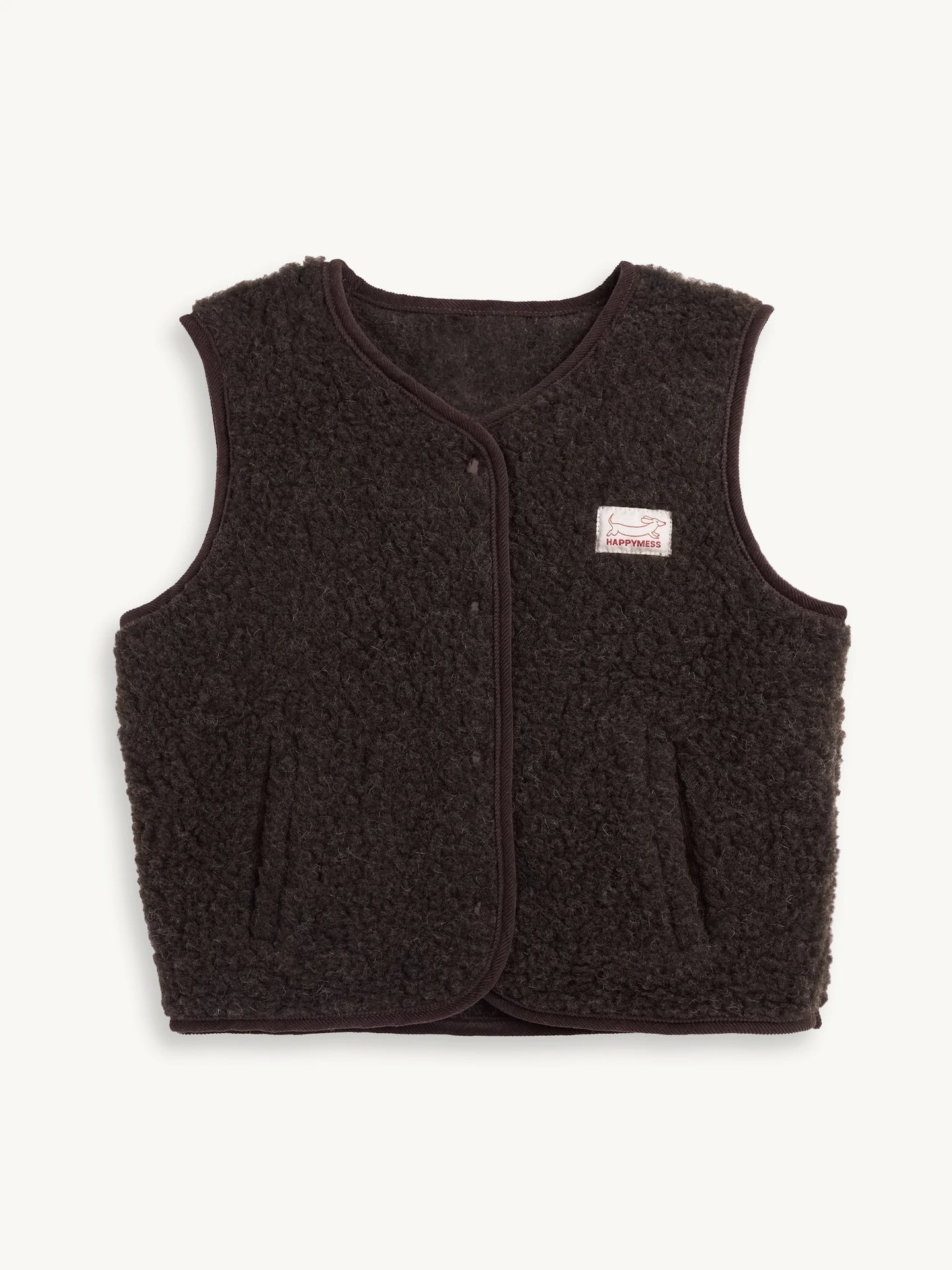 Merino Vest - Chocolate Brown