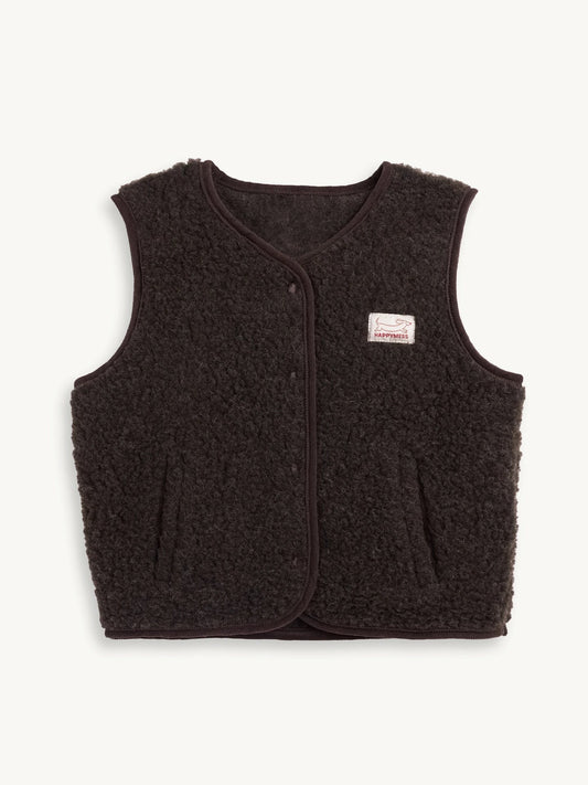 Merino Vest - Chocolate Brown