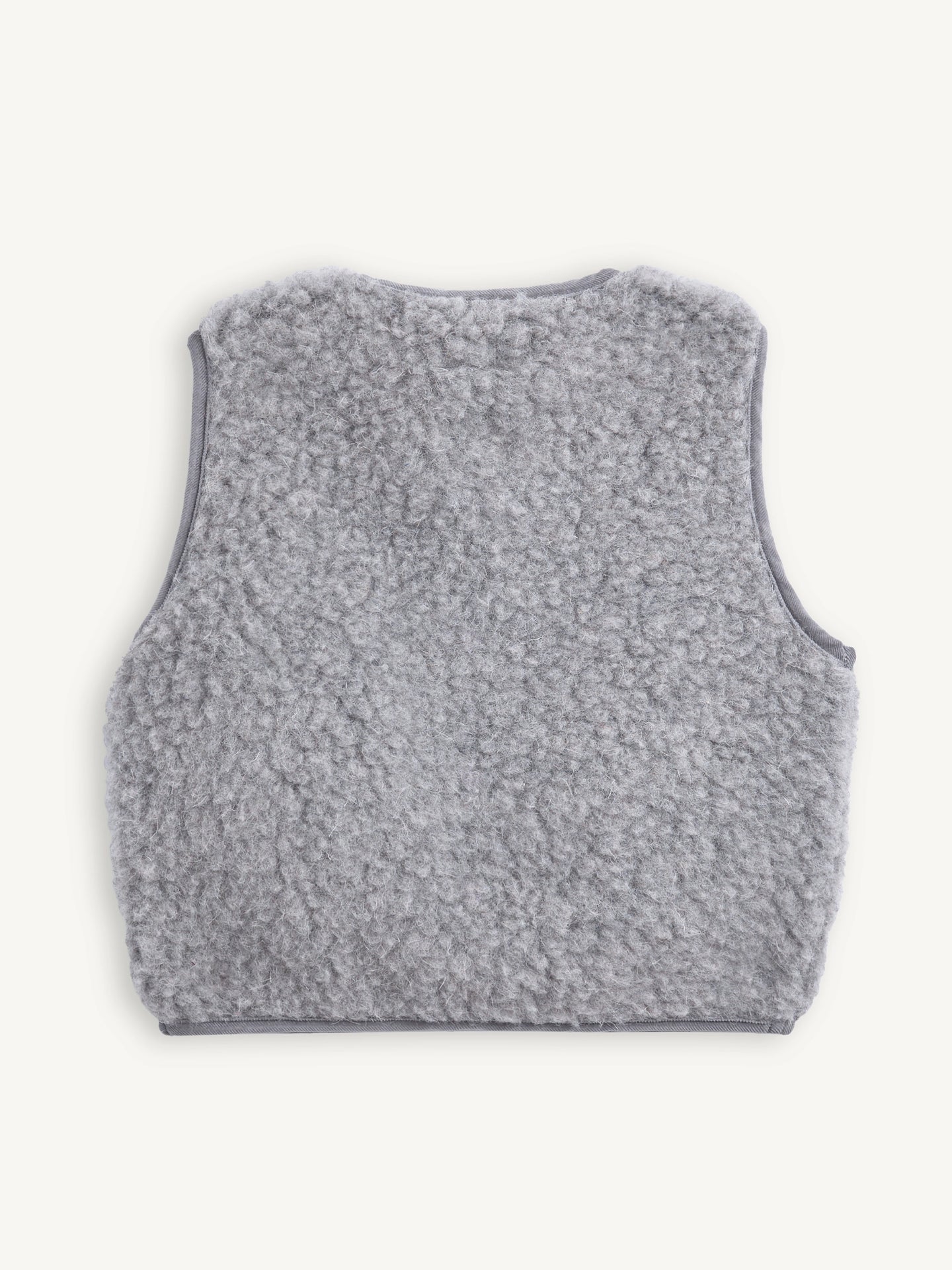 Merino Vest - Stone Grey
