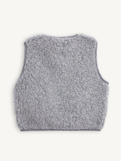 Merino Vest - Stone Grey