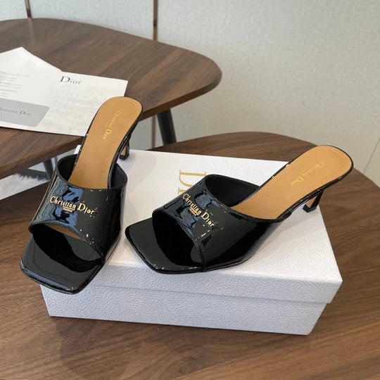Dior 26 Sandal 70mm Black in Cowhide 727963