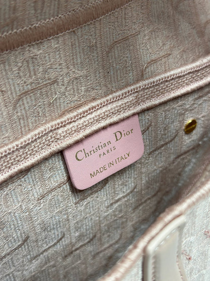 CD Saddle Bag 25.5cm Pink in Denim 288052