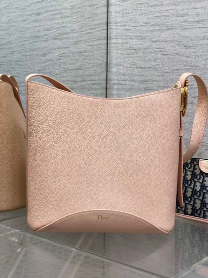 CD Médaillon Bucket Bag 26.5cm Light Pink in Cowhide 155516