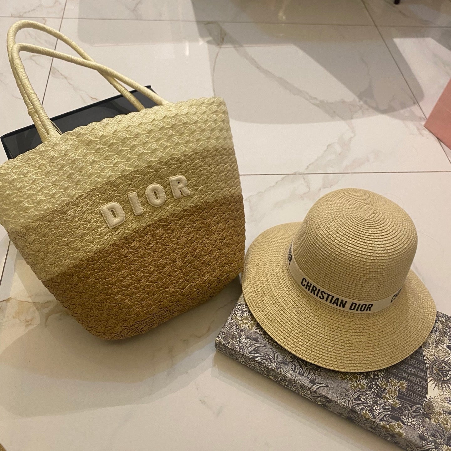 CD Tote Bag & Hat Set Plant Grass 210817