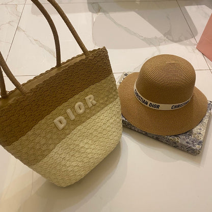 CD Tote Bag & Hat Set Plant Grass 210817