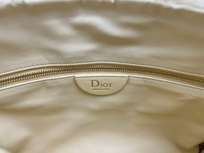 CD Small Cannage Quilted Tote Bag Yellow Cowhide 158106