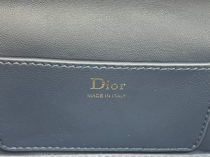 CD Cannage Vanity Chain Bag 19cm Navy Cowhide 158124