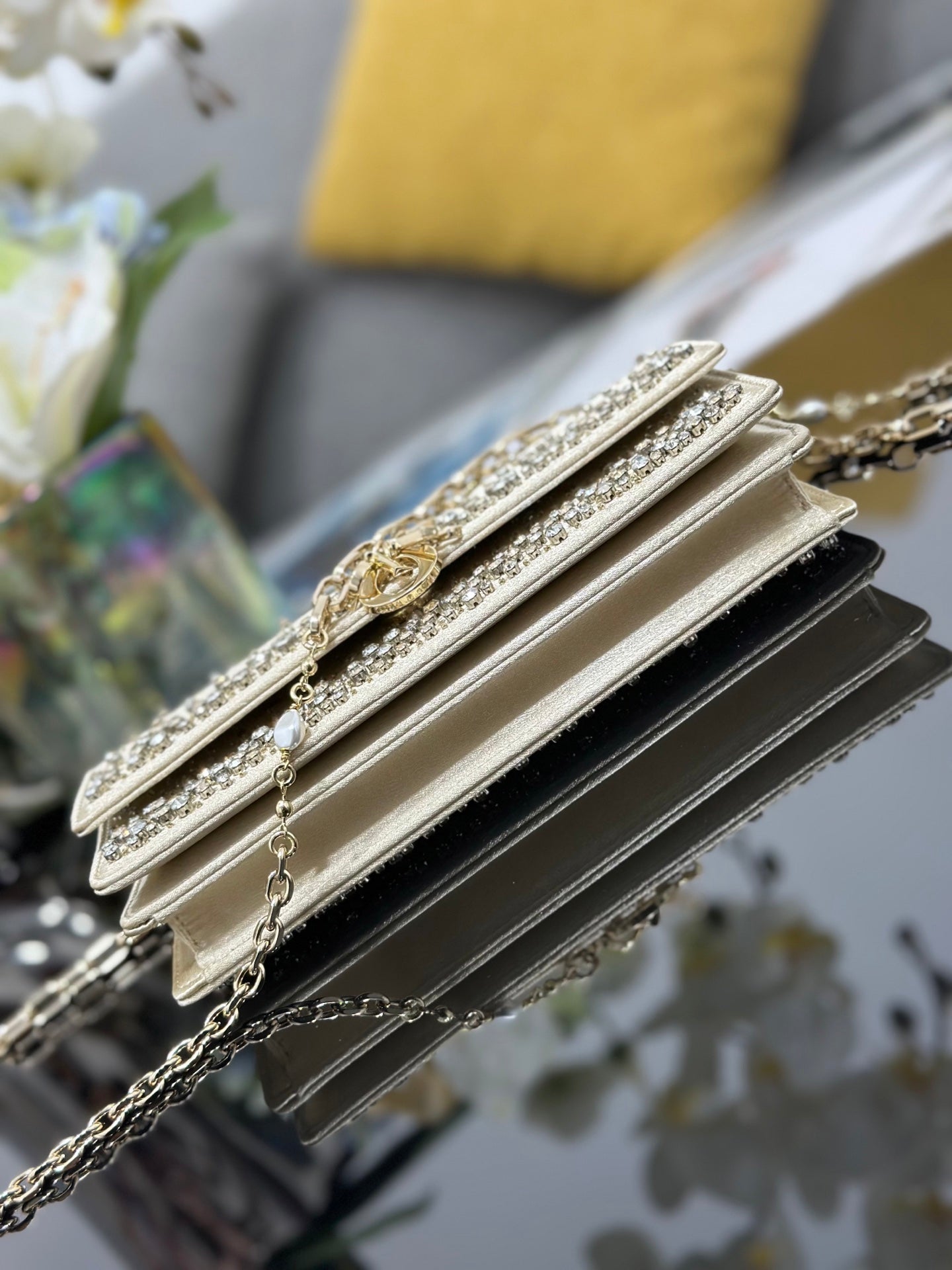 CD My Mini Bag Metallic 21cm Leather Crystal 160823