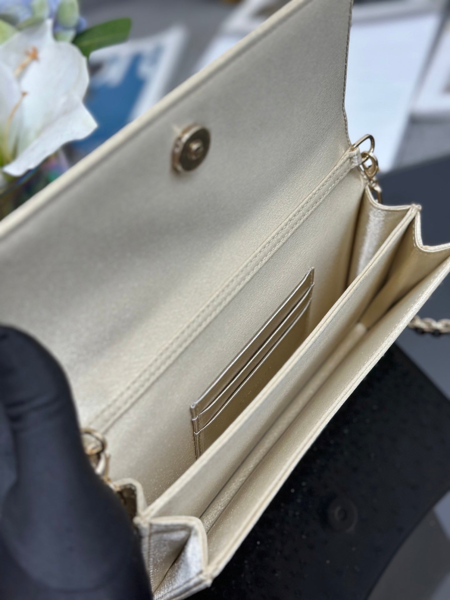 CD My Mini Bag Metallic 21cm Leather Crystal 160823