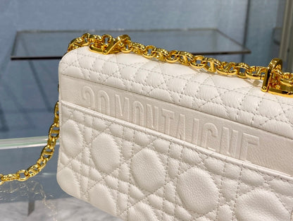 SMALL CARO BAG 20 WHITE CALFSKIN