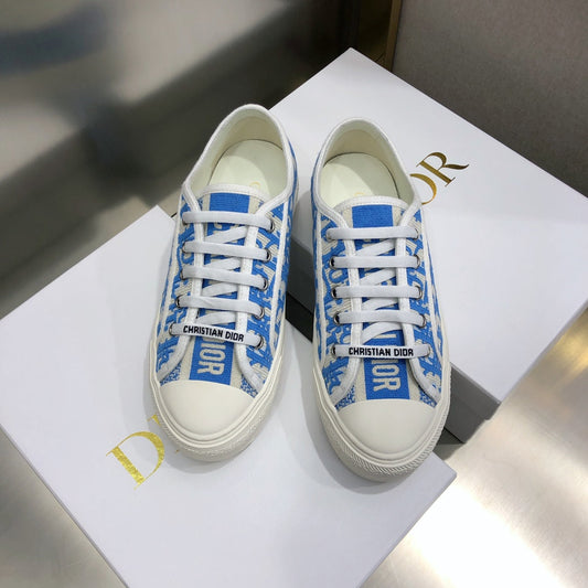 CD 26s Walk'n'Dior Sneaker Blue Oblique Embroidered Cotton 966651