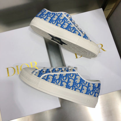 CD 26s Walk'n'Dior Sneaker Blue Oblique Embroidered Cotton 966651