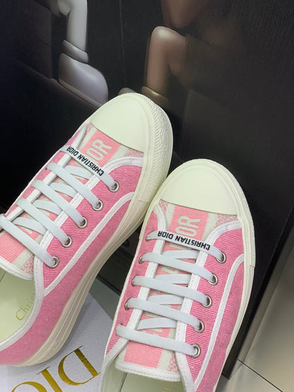 CD 26s Walk'n'Dior Sneaker Pink Cream Cotton 966655