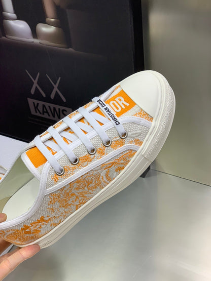 CD 26s Walk'n'Dior Sneaker Orange Cream Cotton 966658