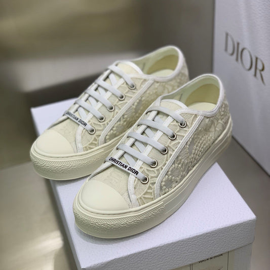 CD 26s Walk'n'Dior Sneaker Cream Cotton 966659