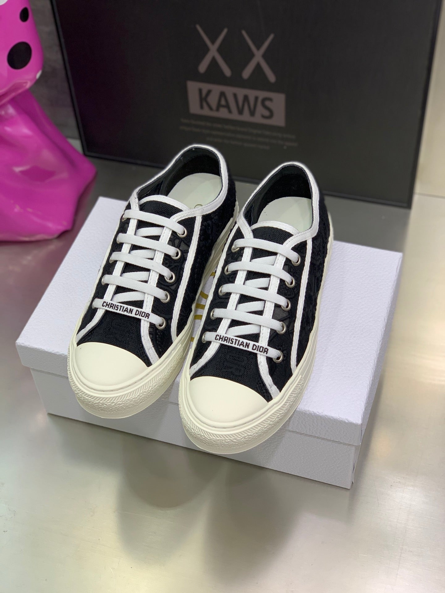 CD 26s Walk'n'Dior Sneaker Black Cotton 966660
