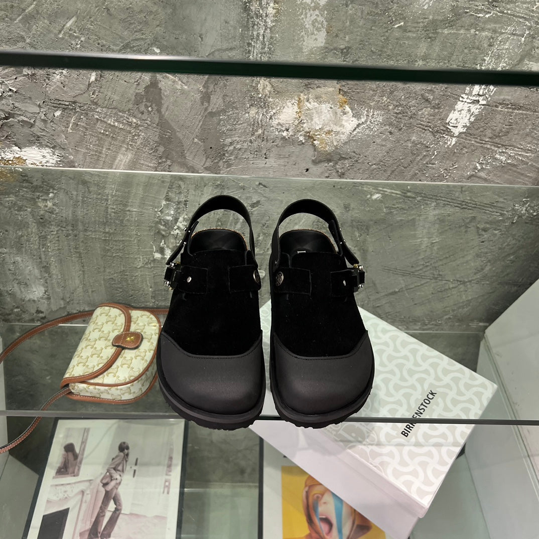 CD x Birkenstock Tokio Mule Black Suede