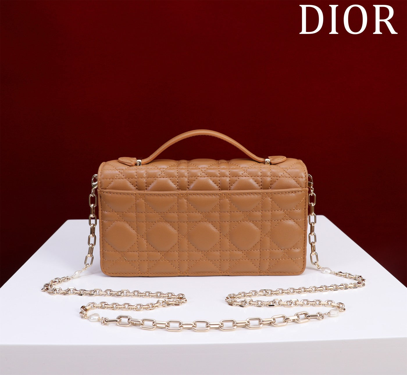 my cd mini 21 medium tan lambskin