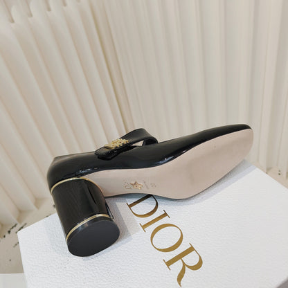 Miss Dior Pump 85mm In Glossy Black Cowhide 111359