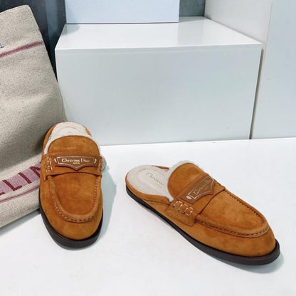 CD Boy Mule Brown Orange Suede