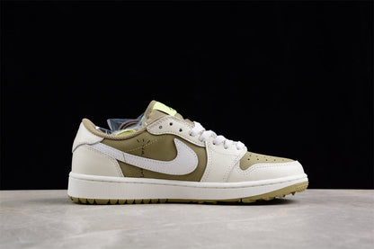 AJ 1 Retro Low Golf Travis Scott Neutral Olive