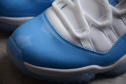 AJ 11 Low   White & University Blue