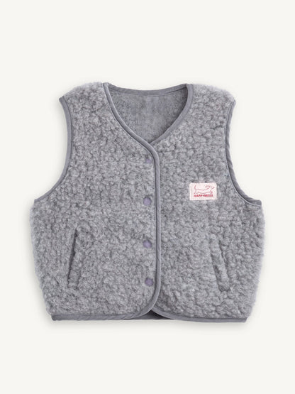 Merino Vest - Stone Grey