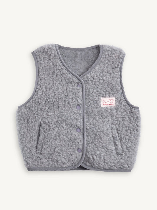Merino Vest - Stone Grey