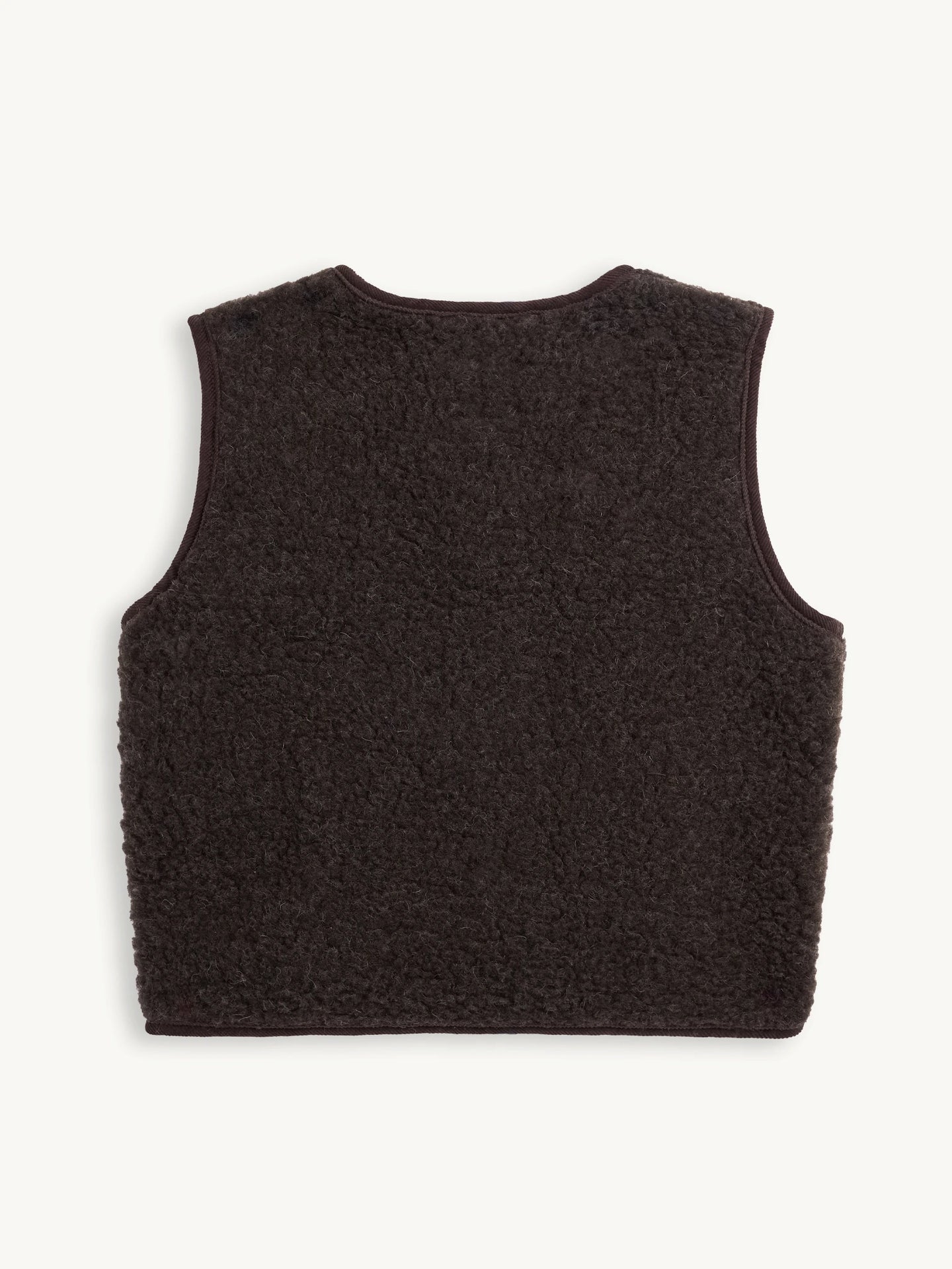 Merino Vest - Chocolate Brown