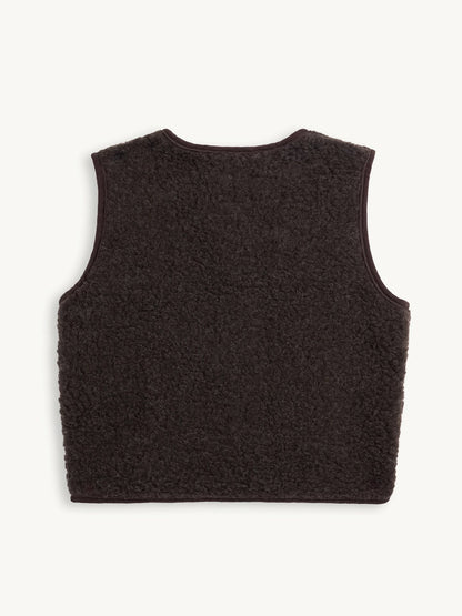 Merino Vest - Chocolate Brown