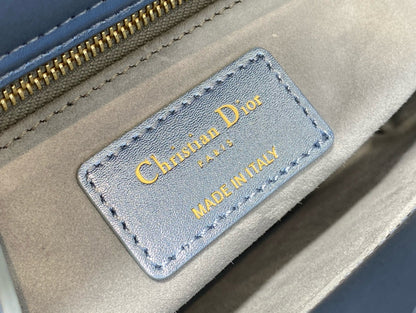 CD Lady 20 Navy blue Canvas attached diamonds