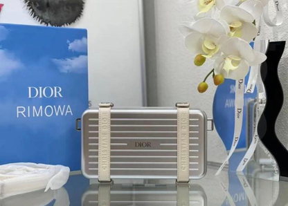 Rimowa x Dior Personal Cross-body Bag Silver Aluminum