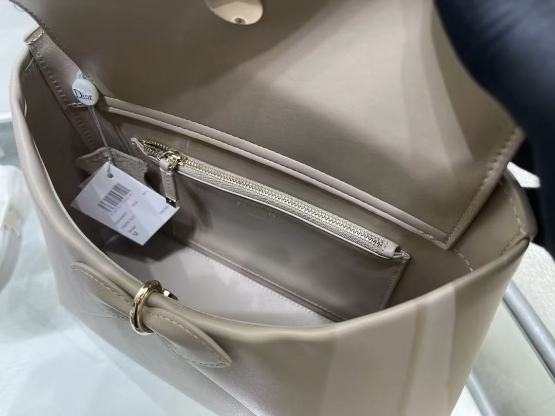 CD 26s Small Cigale Bag Light Taupe Lambskin