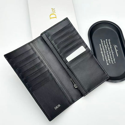 CD Icon Long Bifold Wallet