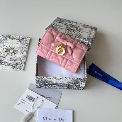 Dior 2026 Freesia Wallet and Card Holder Lambskin 156789