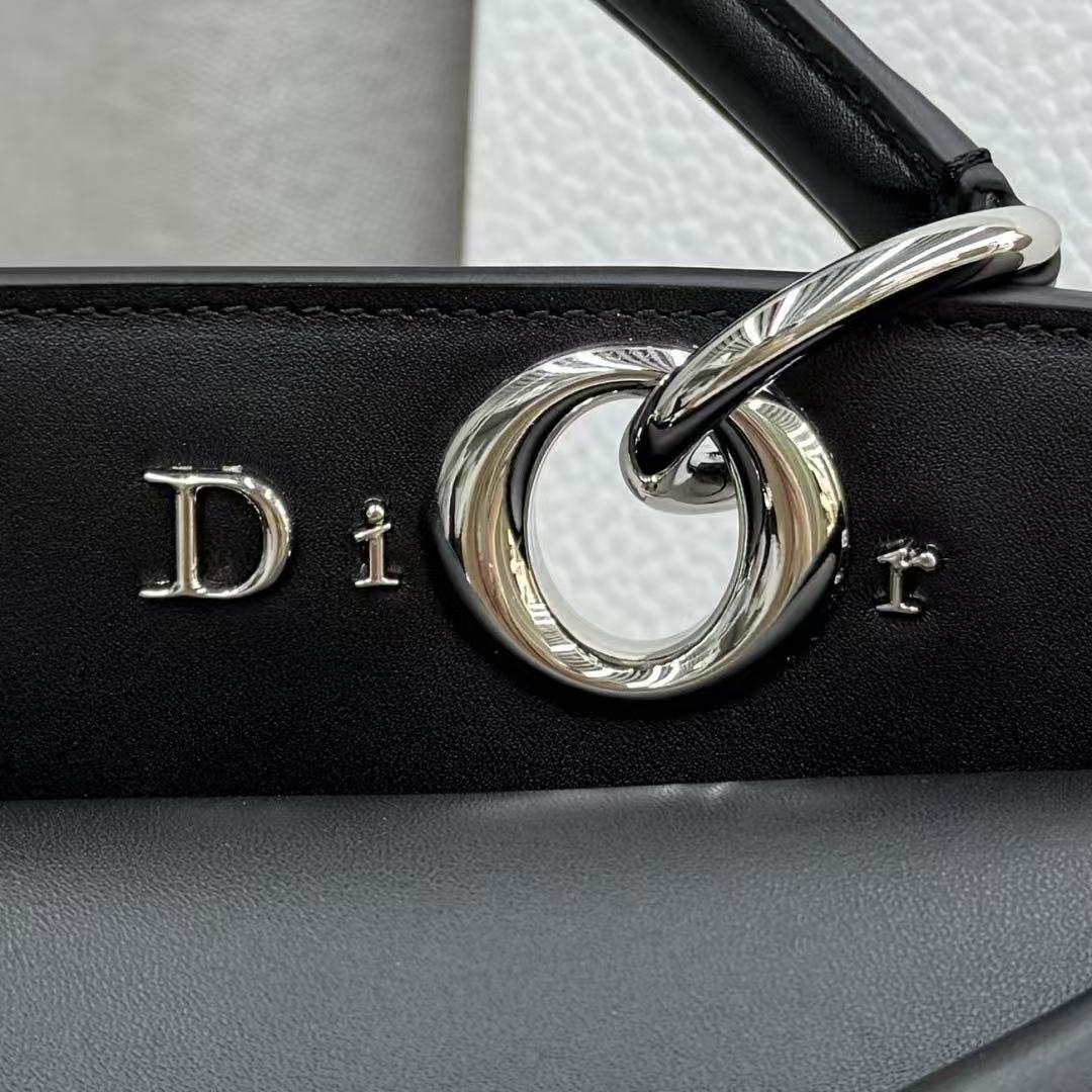 CD 26s Small Cigale Bag Black Lambskin