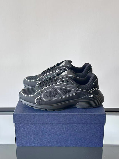 CD B30 Sneaker 35mm In Black Mesh and Black Technical Fabric