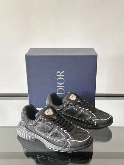 CD B30 Sneaker 35mm In Black Mesh and Black Technical Fabric