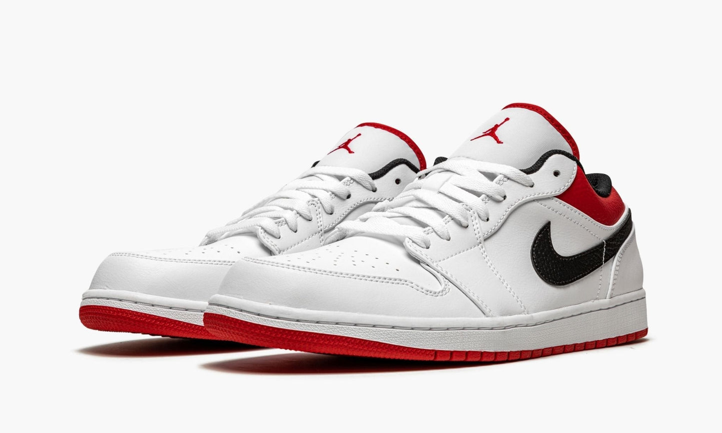 Air Jordan 1 Low “White / Gym Red” Sneakers - Modern Classic