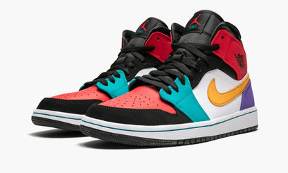 Air Jordan 1 Mid Multicolor Sneakers - Court Icon | Sneakerhead Pick