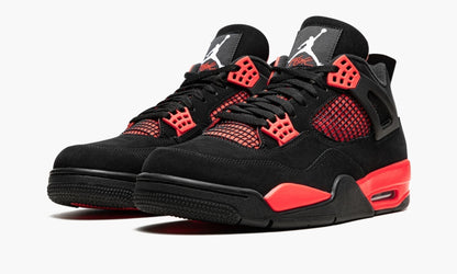 Air Jordan 4 Retro “Red Thunder” Sneakers - Cushioned Stride