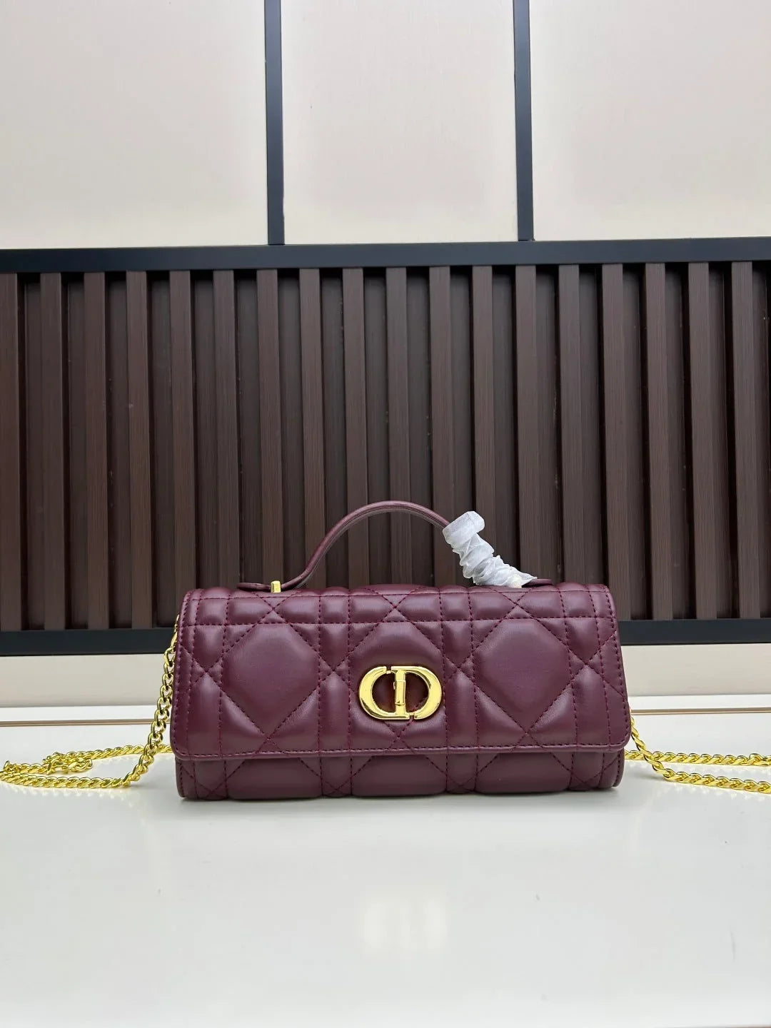 Dior 2026 Miss Caro Top Handle Pouch 24cm Lambskin