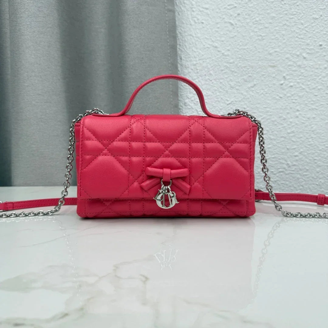 Dior 2026 My Tender Dior Top Handle Mini Chain Bag 21cm Lambskin