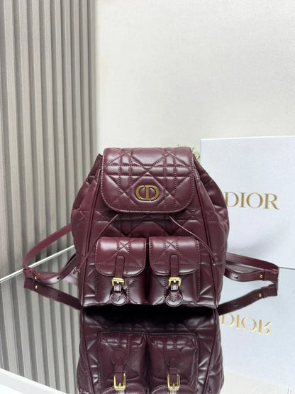 Dior 2026 Caro Backpack 26.5cm Lambskin